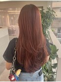 桑名ロングレイヤーカットハッシュカット透明感カラー髪質改善