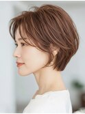 白髪ぼかし似合わせ/大人ショート/くびれショート/1