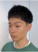 ダウンスパイキー/ベリーショート/ショート/テーパーフェード△