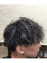 ヘアー サロン アサヒ(HAIR SALON ASAHI)&nbsp;メンズ80%ツイストスパイラルパーマ＋ホワイトハイライト