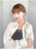 ハンサムショート/丸みショートボブ/20代30代40代50代/顔周り