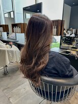 クリック 辰巳店(CLiC) ツヤブラウン×ロングレイヤー