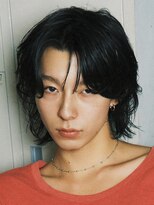 アンサー 原宿(ANSWER)&nbsp;原宿センターパートシースルーマッシュ韓国ヘアニュアンスパーマ