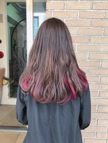 サロンドミルク 原宿(salon de MiLK)&nbsp;ピンクベージュ&インナーカラーピンクレッド