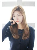 ローレイヤーのナチュラルストレートスタイル[横浜美容室30代]