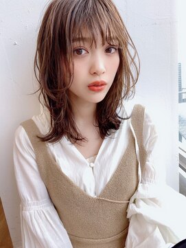 アリスバイアフロート 自由が丘(ALICe by AFLOAT) ネオウルフ外ハネくびれミディことりベージュ