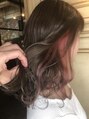 ルーツ 浦安店(Roots) グレージュベースにインナーカラーのピンクを入れてます