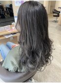 ワンブリーチで!ロンググラデーションカラー 「グレージュ」