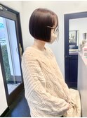 ミルクティーブラウンモーブカラーラベンダーベージュこなれヘア