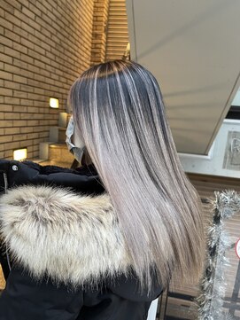 ラフ(LAFF) #黒髪#ボブルフ#ネビージュ#小顔#ワンレン