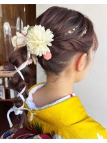 ラトリエコンタン(L´atelier Content)&nbsp;水引 金箔 成人式ヘア 卒業式ヘア 袴ヘア 振袖ヘア