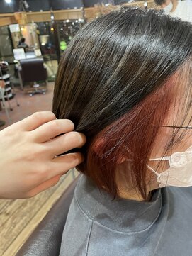 ロッソバイアルター 鎌取(ROSSO by aL-ter) 【チェリーブラウン/束間ショート/ダークアッシュ】千葉香奈