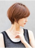 青山 表参道 ショートカット 30代40代 チョコレートブラウン