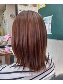 ミディアム縮毛矯正ストレート