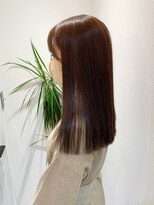 セイドット リー(Say. Ree)&nbsp;Say.ree マロンベージュワンレンミディアム韓国風黒髪表参道小顔