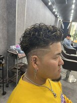 【宮城リョータ風】オールバックメッシュスパイラルパーマ!