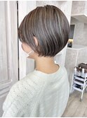 福山Caary立体感ハイライトショートボブ垢抜け簡単スタイリング