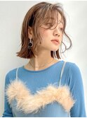 ボブくびれボブ色素薄めカラー