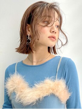 ニモ(NIMO.) ボブくびれボブ色素薄めカラー