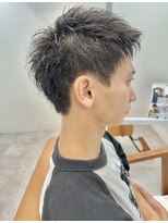 ロミーオム 本厚木(ROMMY. Homme)&nbsp;刈り上げない短髪スパイキーショートアップバングメンズヘア