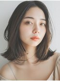 20代30代40代★大人センターパートナチュラル外はねミディアム