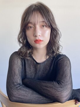 アンアミ キチジョウジ(Un ami Kichijoji) 【unami】ゆるふわミディアム×ウェーブパーマ　澤田杏奈