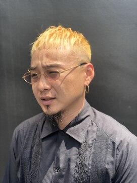 マスカリ(muscali) 【原田】メンズ クロップ バーバースタイル フェード　ブリーチ