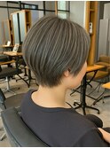 ボブ/ショートボブ/ハイライト/20代/30代/大人女性/白髪ぼかし