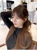 韓国スタイル/チュラルくびれへア_くびれ巻き_レイヤーカット
