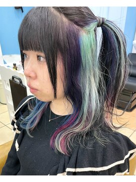 シャルティア(SHALLTIA) インナーカラー/デザインカラー/レインボーカラー/ハイトーン