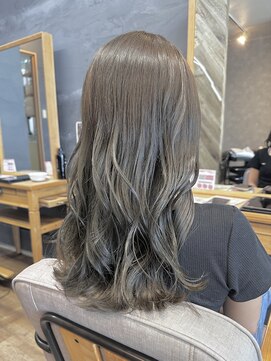 アルファ 我孫子店(alpha) オリーブベージュ/透明感カラー/レイヤースタイル/我孫子