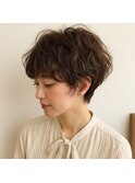 マッシュショート ふんわりパーマ 20代 30代 40代 50代 60代
