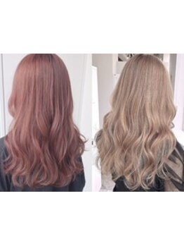 透明感叶えるケアブリーチ×ダブルカラー*ハイライトやバレイヤージュも人気◎[神戸元町/バレイヤージュ]