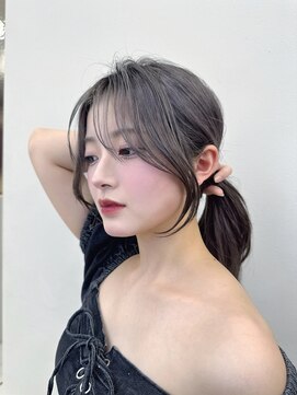 ロンドガーネット 池袋(Lond garnet) オリーブグレー/レイヤーカット/黒髪/マロンベージュ/池袋