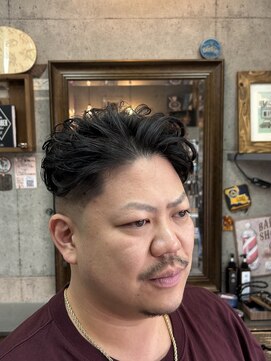 アールズ ヘア(R's hair) MEN’S HAIR/ブルーブラック/フェザーパーマ/ 印西　印西市