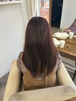 リングバイモアムー(Ring by Moremuu)&nbsp;ブリーチなしwカラー　カシスレッド