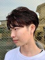 アントバイフィフス 秋田(unt by fifth)&nbsp;秋田メンズパーマ波巻きスパイラルパーマセンターパートフェード