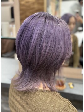 ラピス 横浜(Lapis) パープルカラーウルフカット