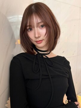 サイン 韓国ボブ 渋谷(SIGN) 韓国ボブレイヤーボブ渋谷タッセルボブお洒落なレイヤーカット