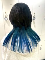 オーシャン(Ocean)&nbsp;クラゲヘア エンドカラー オーシャンブルー 10代20代 レイヤー