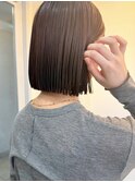 切りっぱなしボブ