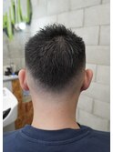 アップバングスキンフェード