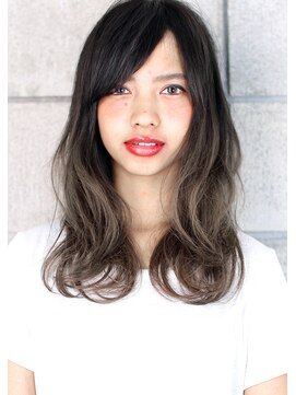 ヘアサロン ガリカ 表参道(hair salon Gallica) ☆ 外国人風 『 グレージュ × グラデーション 』semi-long ☆