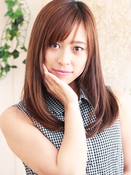 美容室 フラワー 平井店(flower) ストレートが織りなす清楚さフェアリーストレートミディ【平井】