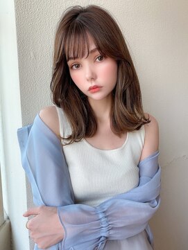 アフロート ディル(AFLOAT D'L) みきな大人かわいい韓国くびれミディ20代30代2wayバング顔まわり