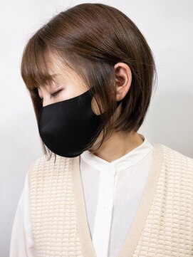 オースト ヘアー ステラ 新宿店(Aust hair Stella) ミニボブ×アイスラテグレージュ　K