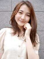 シュシュ(shushu)&nbsp;かきあげ前髪大人のロングヘア【有海一生】/髪質改善/グレージュ
