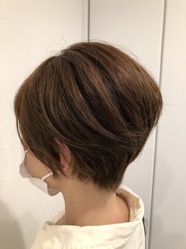 ダリアヘアー ミュウズ(Dahlia hair mieuxs) マロンベージュ × ショートスタイル