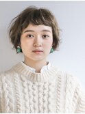 【銀座】ゆるパーマショートボブ