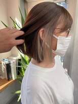 ラノバイヘアー(Lano by HAIR) ２０代３０代４０代５０代小顔ミディアム外ハネボブアッシュ